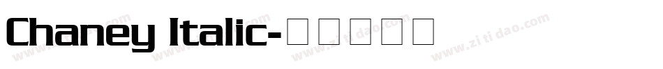 Chaney Italic字体转换